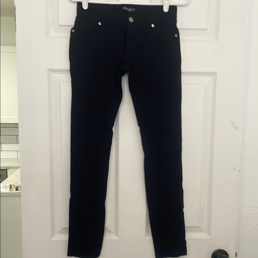Shinestar Black Skinny Pants Sleek Modern Fit